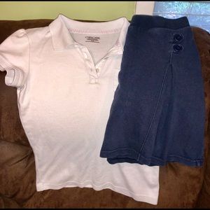 2 girls uniform sets size 10-12 (Lg)